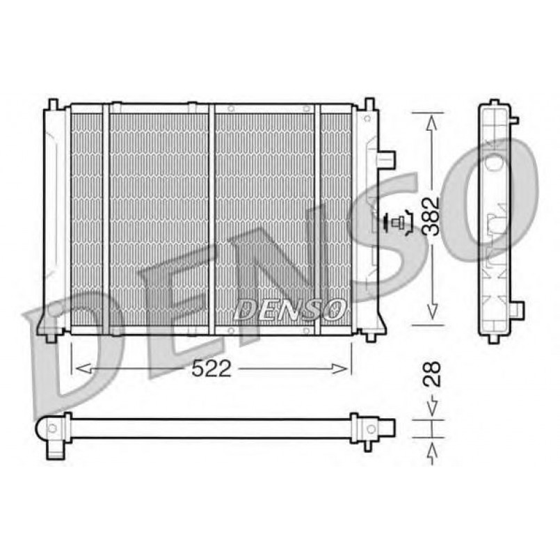 DRM24014  DENSO - Радіатор охолодження