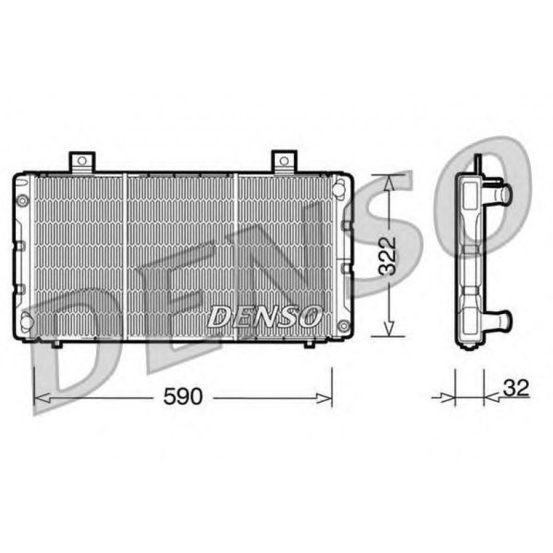 DRM25003  DENSO - Радіатор охолодження