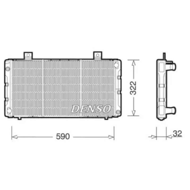 DRM25003  DENSO - Радіатор охолодження