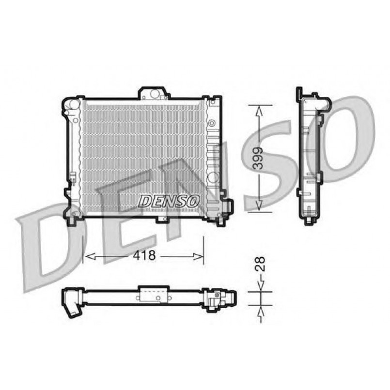 DRM25004  DENSO - Радіатор охолодження