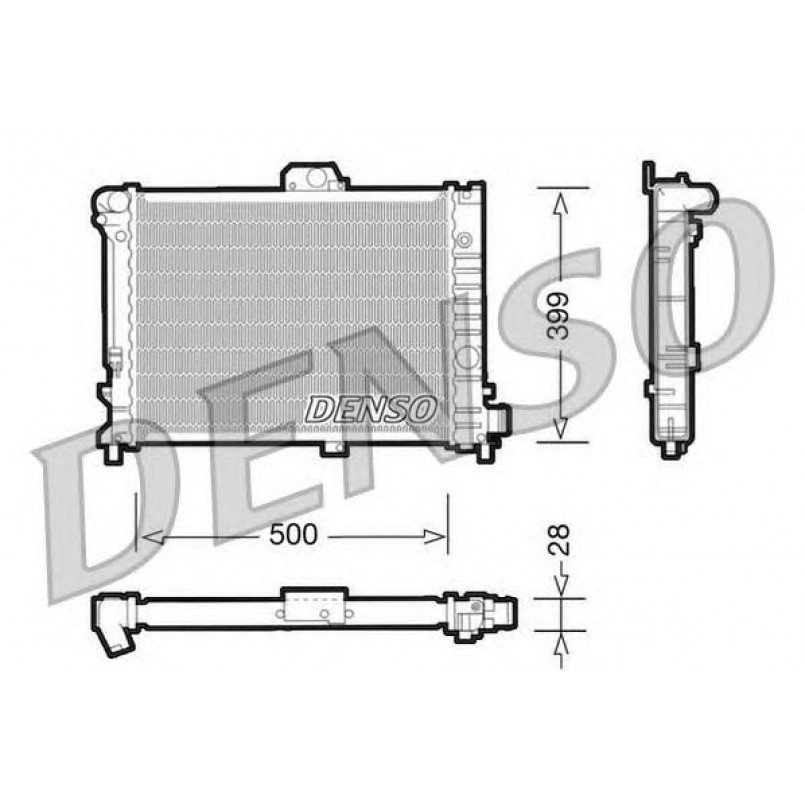 DRM25005  DENSO - Радіатор охолодження