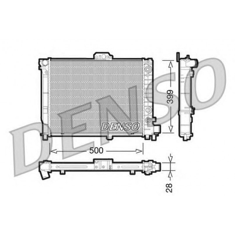 DRM25008  DENSO - Радіатор охолодження