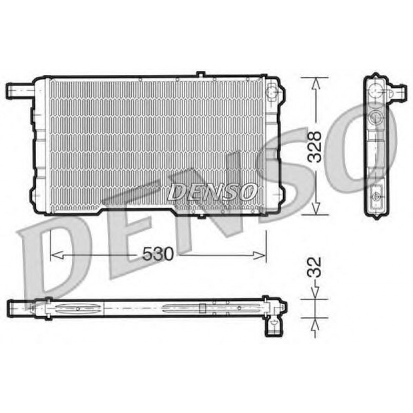 DRM25009  DENSO - Радіатор охолодження