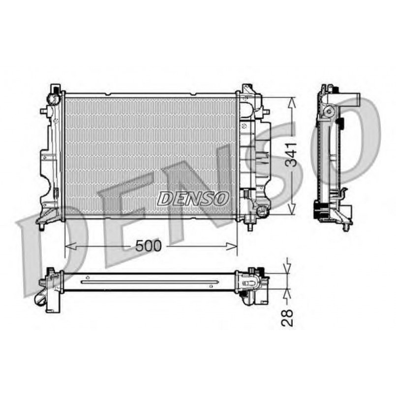 DRM25011  DENSO - Радіатор охолодження