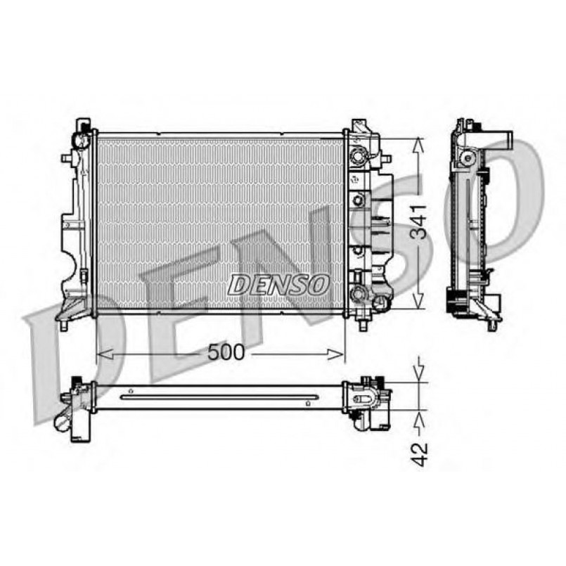 DRM25012  DENSO - Радіатор охолодження