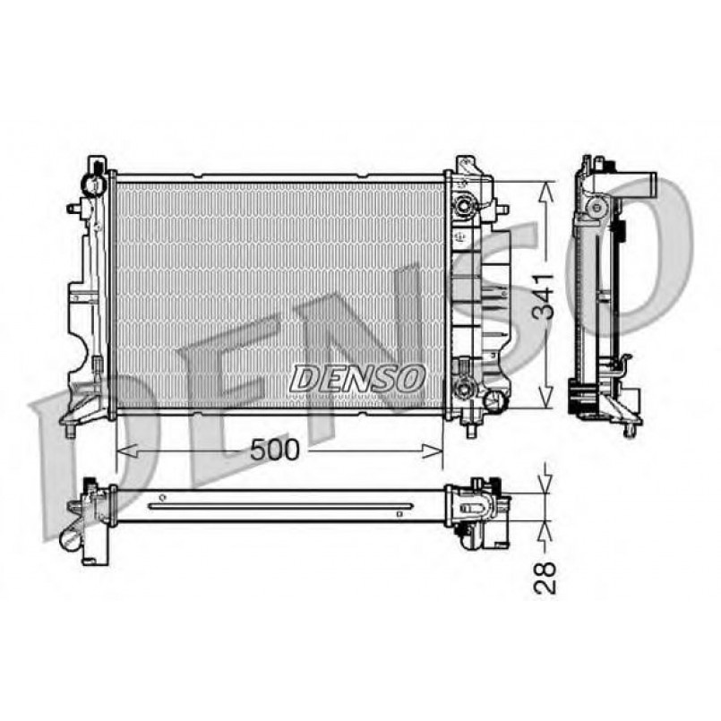 DRM25013  DENSO - Радіатор охолодження