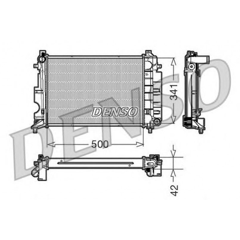 DRM25014  DENSO - Радіатор охолодження