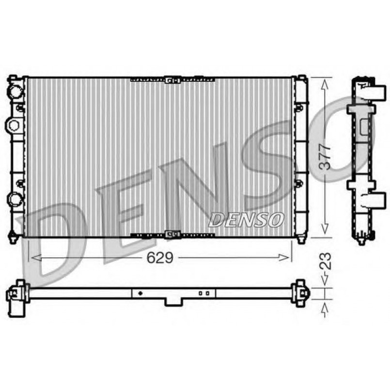 DRM26040  DENSO - Радіатор охолодження