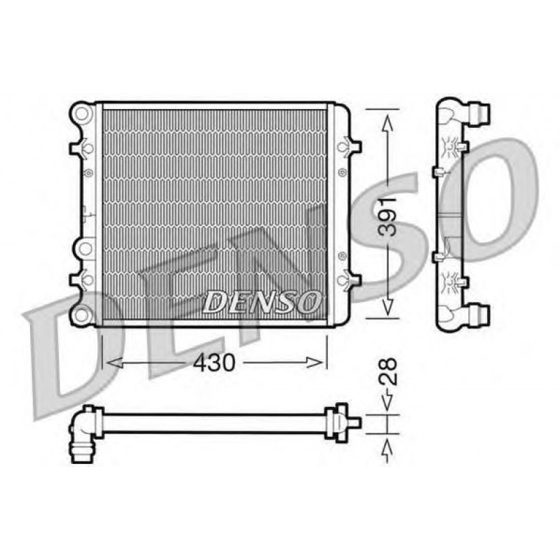 DRM32002  DENSO - Радіатор охолодження