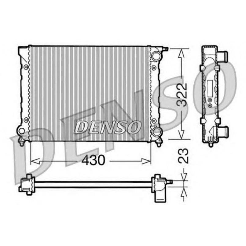 DRM32004  DENSO - Радіатор охолодження
