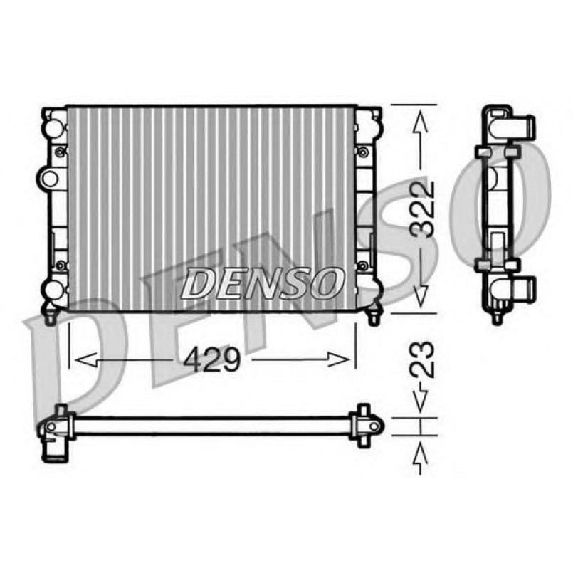 DRM32007  DENSO - Радіатор охолодження