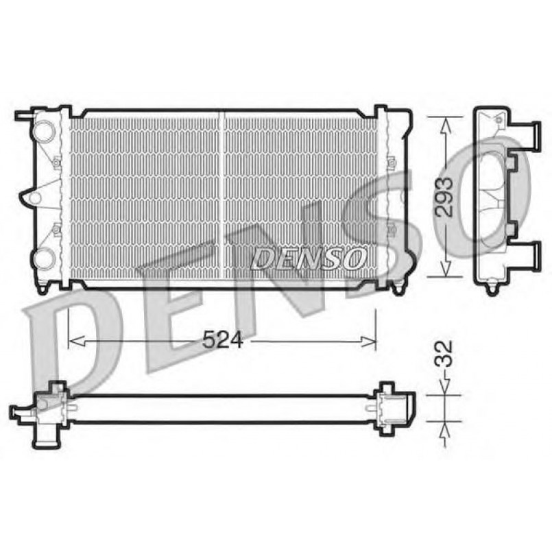 DRM32020  DENSO - Радіатор охолодження