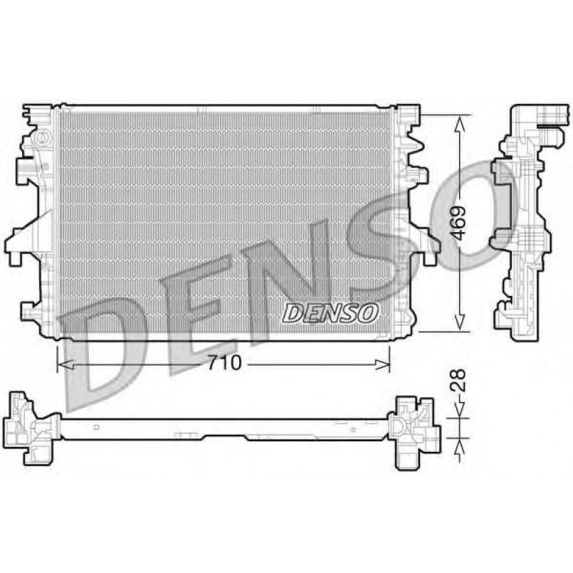 DRM32038  DENSO - Радіатор охолодження