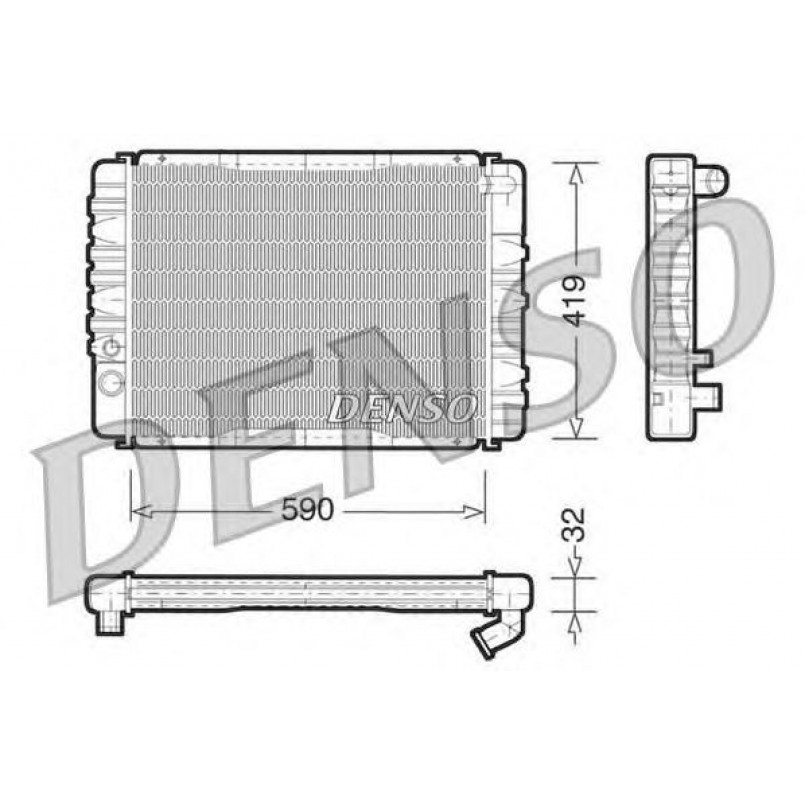 DRM33001  DENSO - Радіатор охолодження