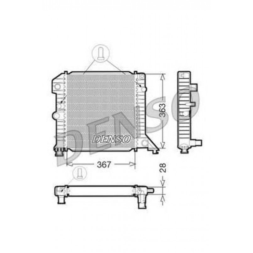 DRM33020  DENSO - Радіатор охолодження
