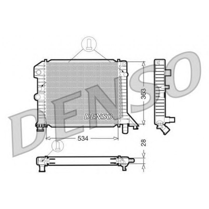 DRM33021  DENSO - Радіатор охолодження