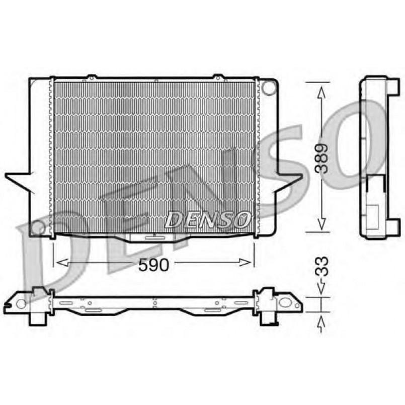 DRM33040  DENSO - Радіатор охолодження