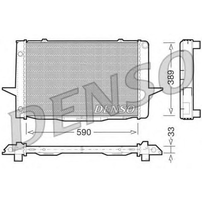 DRM33041  DENSO - Радіатор охолодження