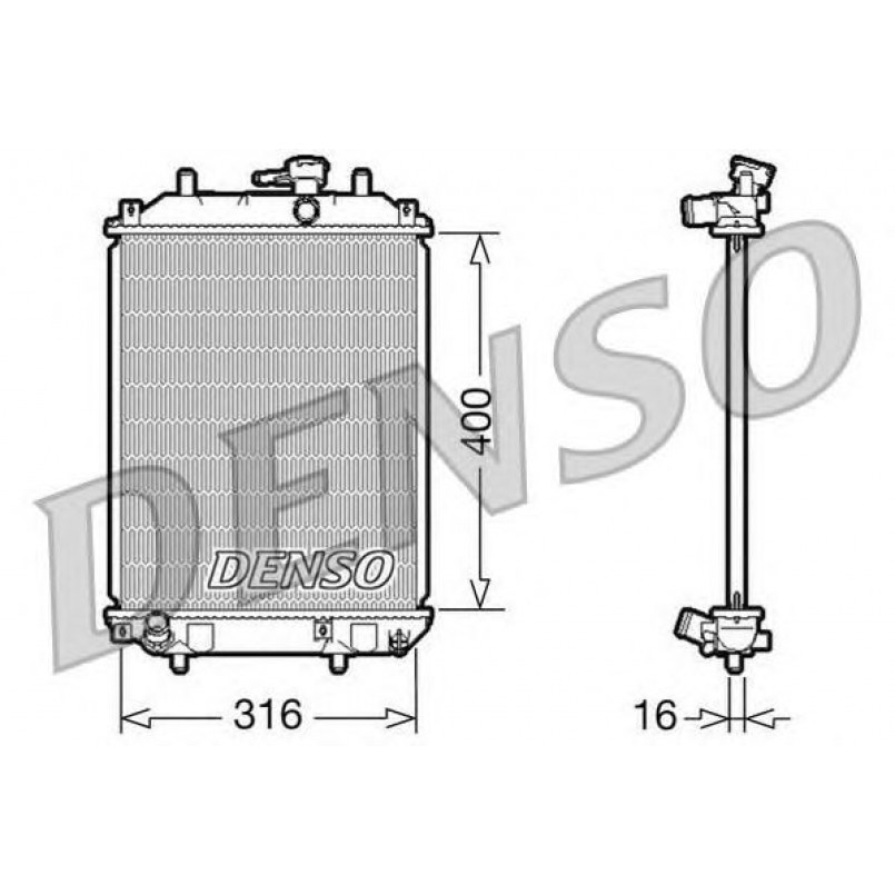 DRM35001  DENSO - Радіатор охолодження