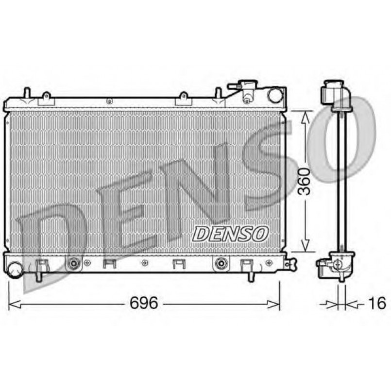 DRM36002  DENSO - Радіатор охолодження