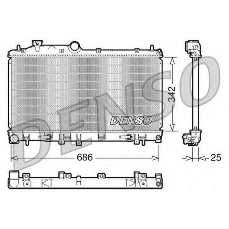 DRM36005  DENSO - Радіатор охолодження