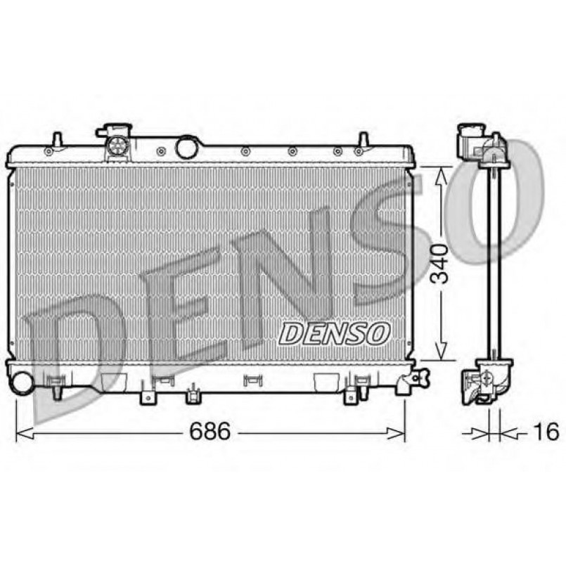DRM36006  DENSO - Радіатор охолодження
