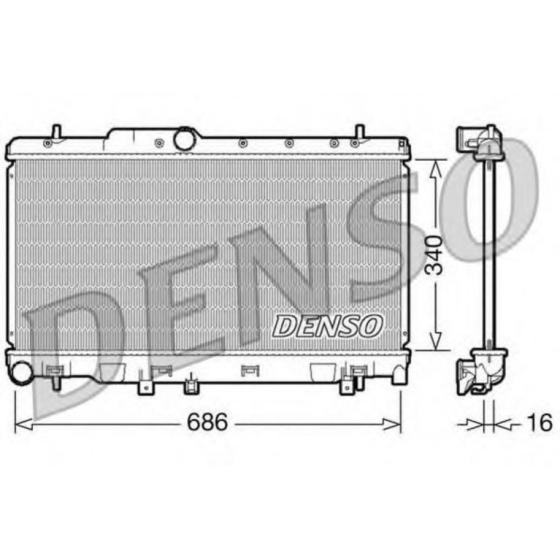 DRM36010  DENSO - Радіатор охолодження