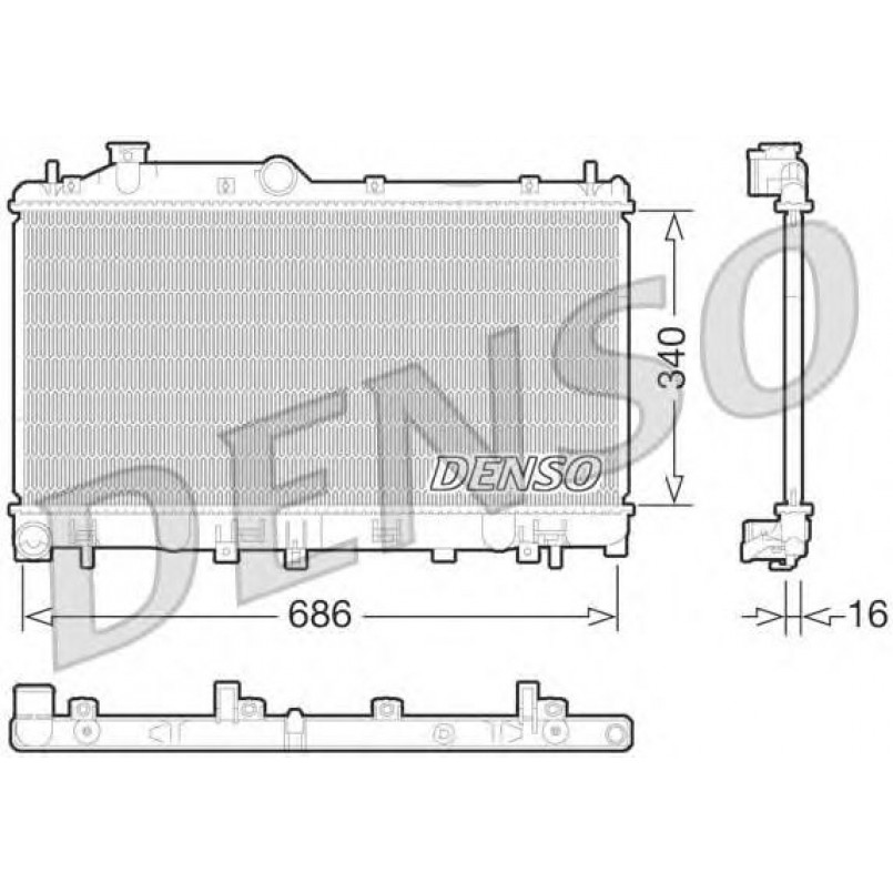 DRM36013  DENSO - Радіатор охолодження