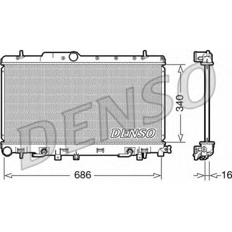 DRM36018  DENSO - Радіатор охолодження