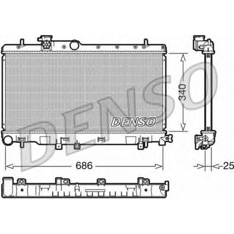DRM36020  DENSO - Радіатор охолодження