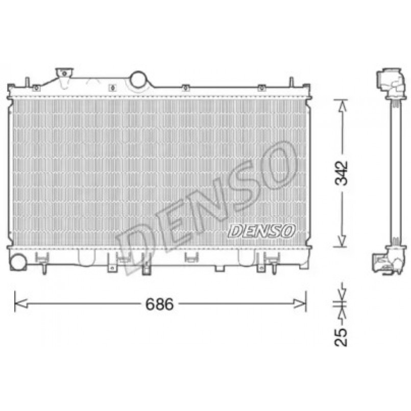 DRM36022  DENSO - Радіатор охолодження