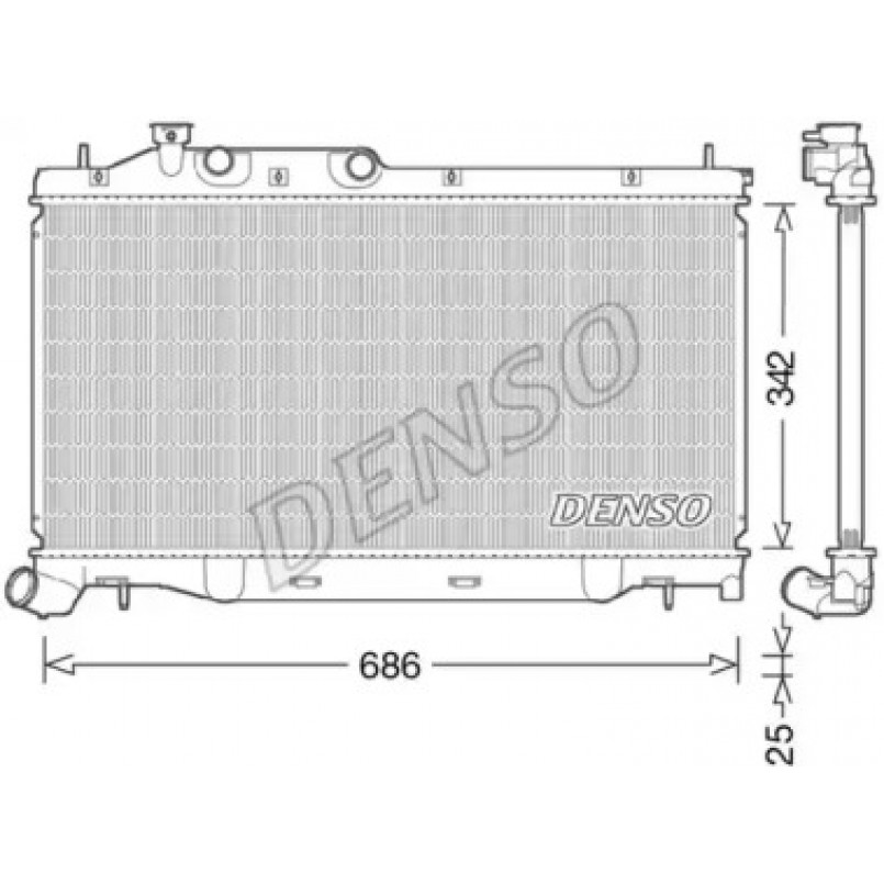 DRM36023  DENSO - Радіатор охолодження