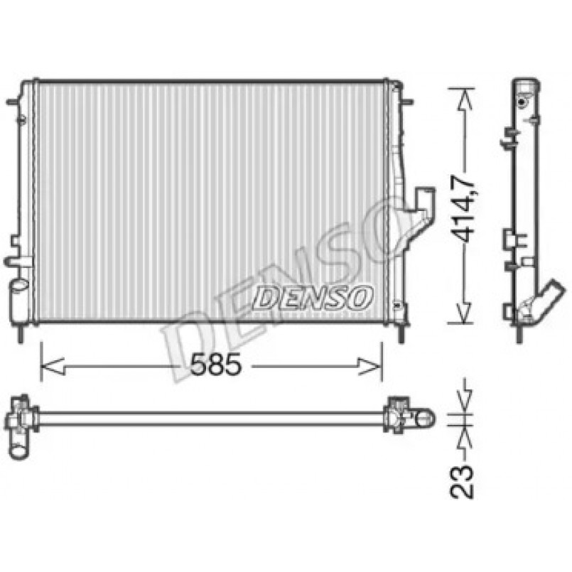 DRM37001  DENSO - Радіатор охолодження