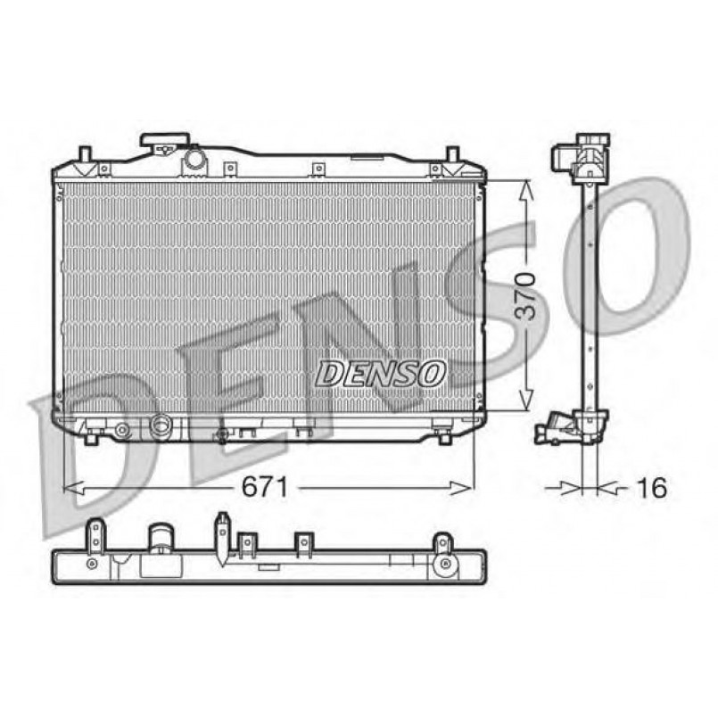 DRM40005  DENSO - Радіатор охолодження