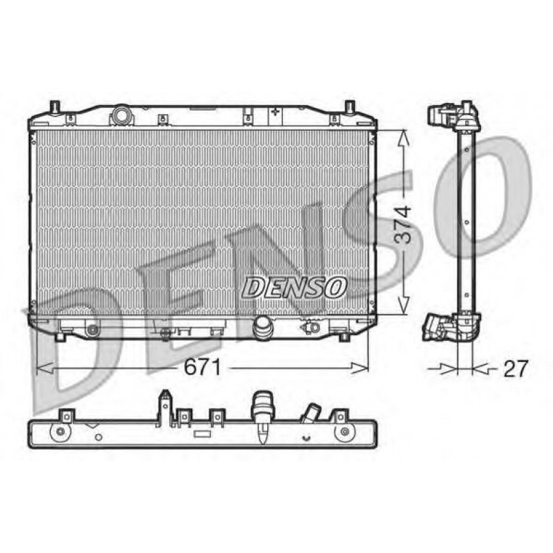 DRM40006  DENSO - Радіатор охолодження