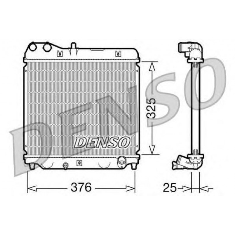 DRM40015  DENSO - Радіатор охолодження