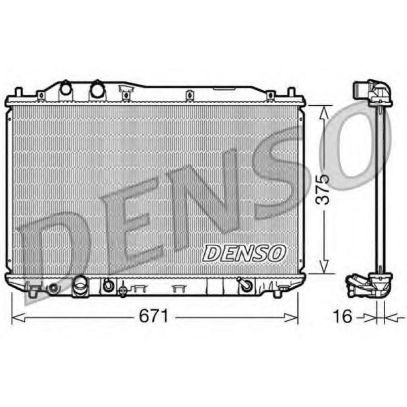 DRM40018  DENSO - Радіатор охолодження