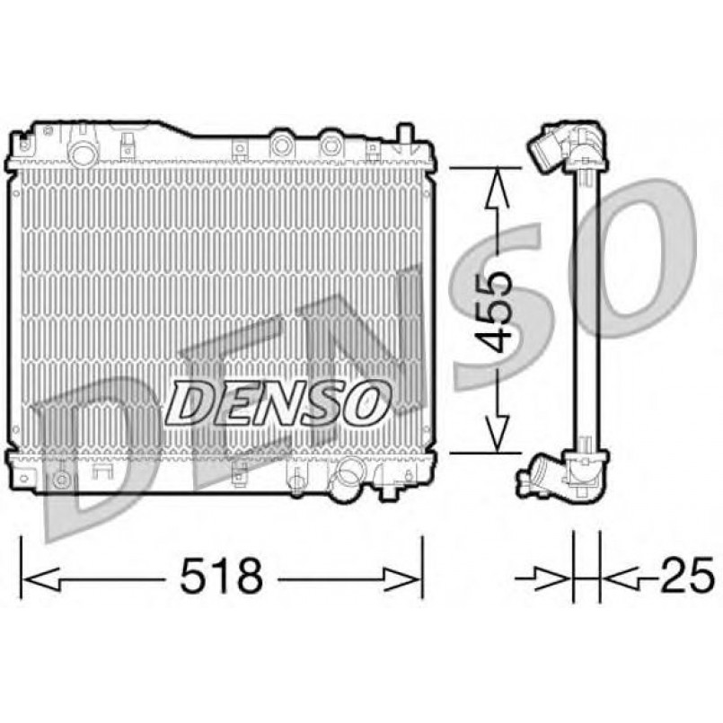 DRM40027  DENSO - Радіатор охолодження