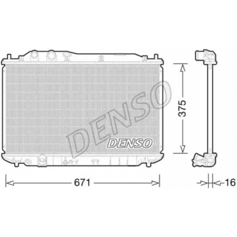 DRM40028  DENSO - Радіатор охолодження