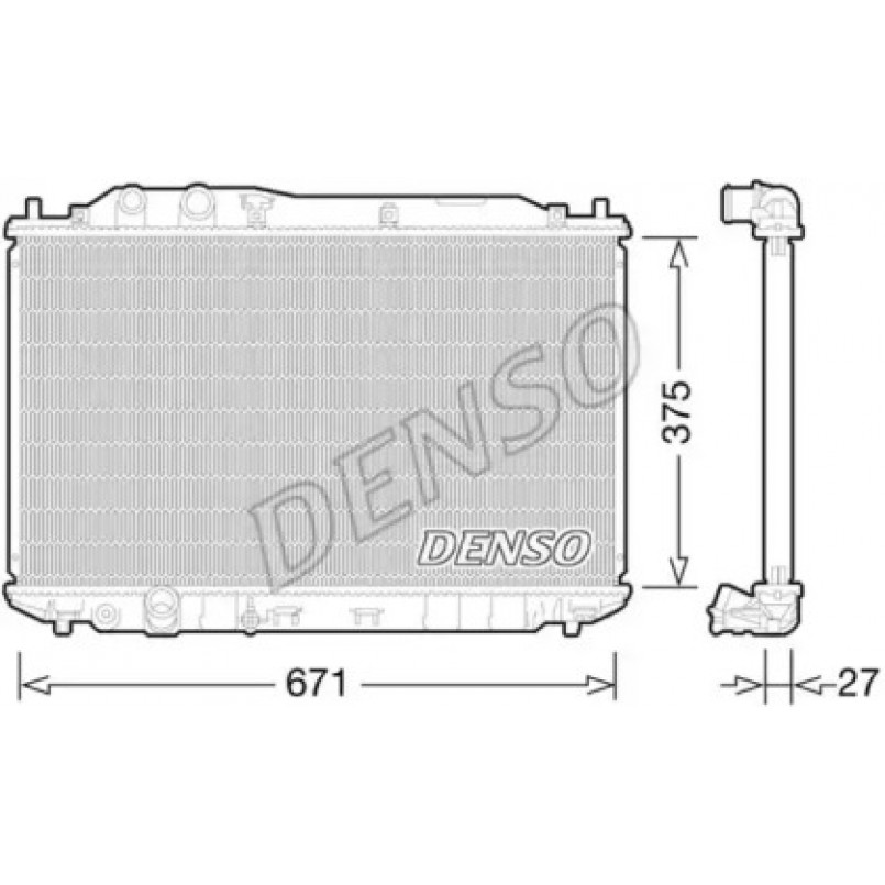 DRM40029  DENSO - Радіатор охолодження