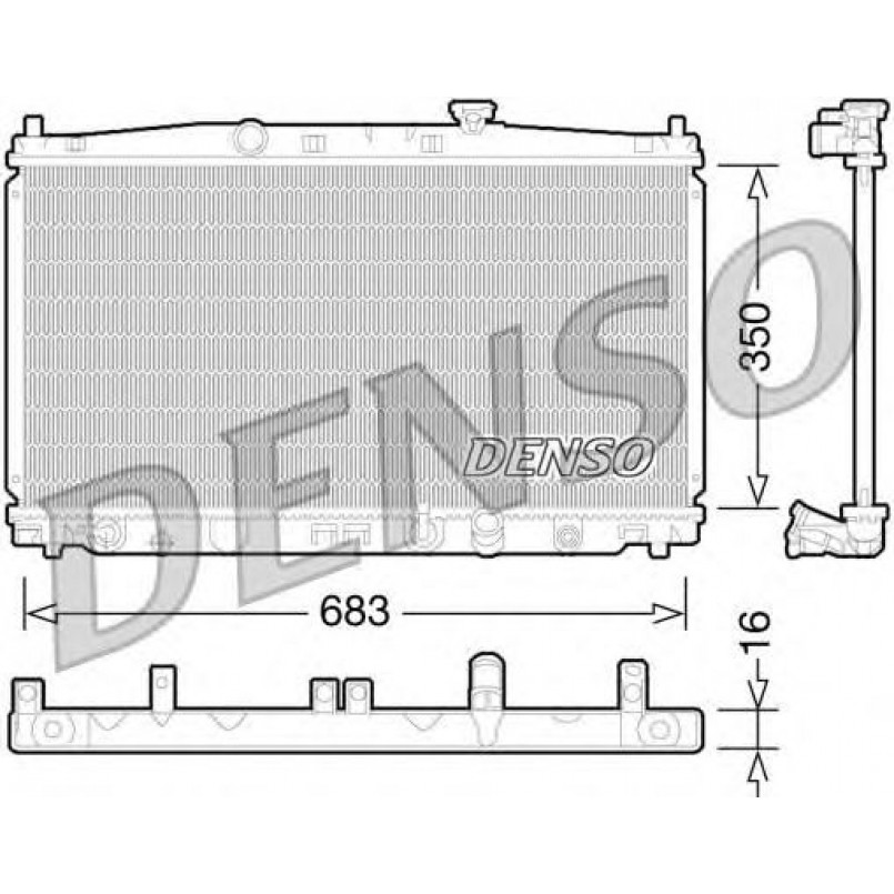 DRM40032  DENSO - Радіатор охолодження