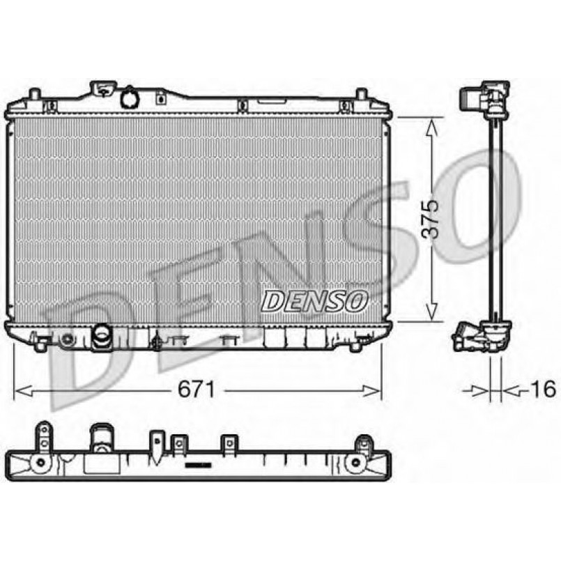 DRM40037  DENSO - Радіатор охолодження