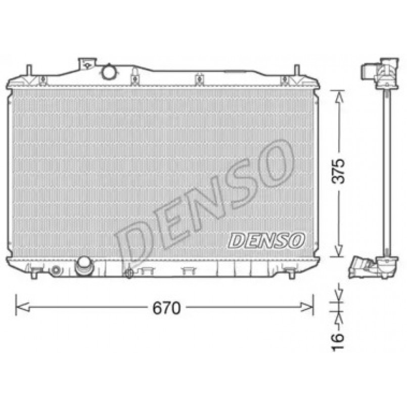 DRM40040  DENSO - Радіатор охолодження