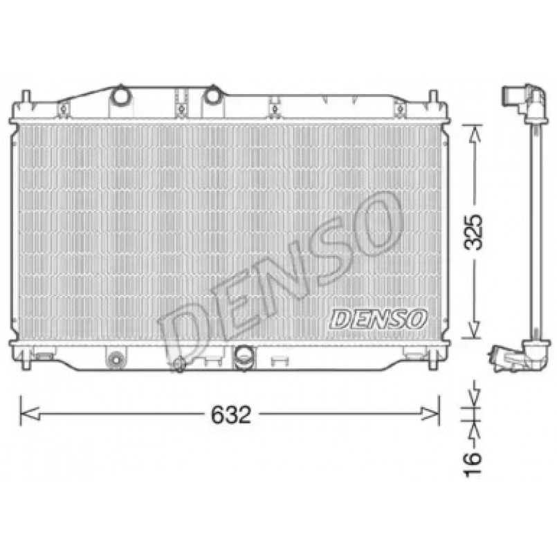 DRM40043  DENSO - Радіатор охолодження