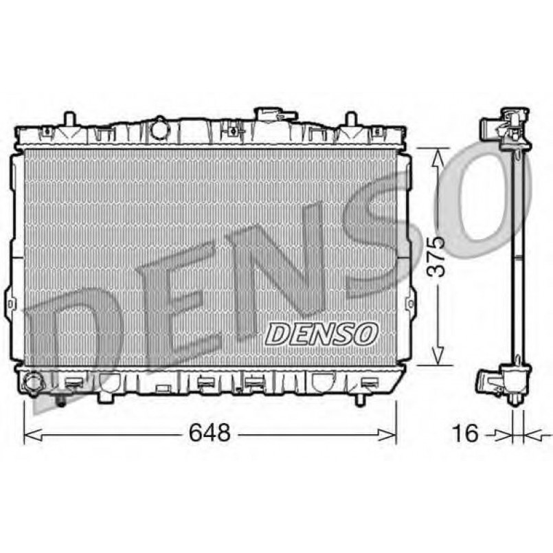 DRM41001  DENSO - Радіатор охолодження