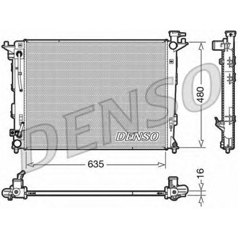 DRM41005  DENSO - Радіатор охолодження