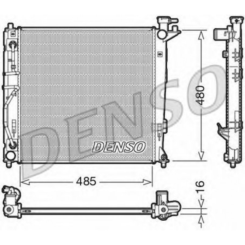 DRM41007  DENSO - Радіатор охолодження