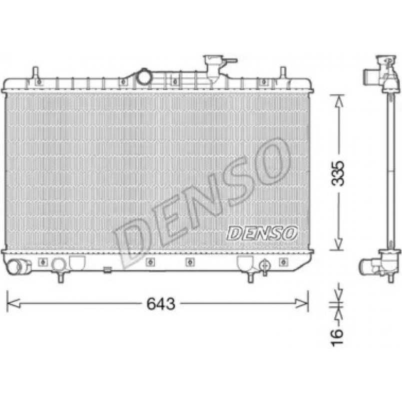 DRM41014  DENSO - Радіатор охолодження
