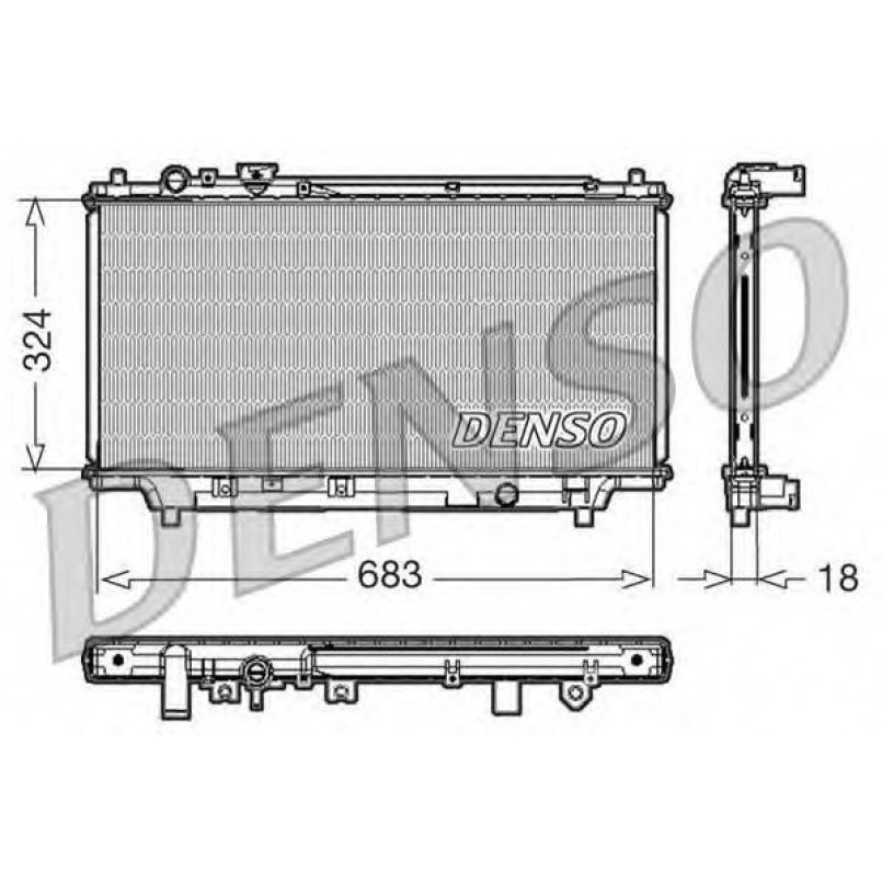 DRM44002  DENSO - Радіатор охолодження
