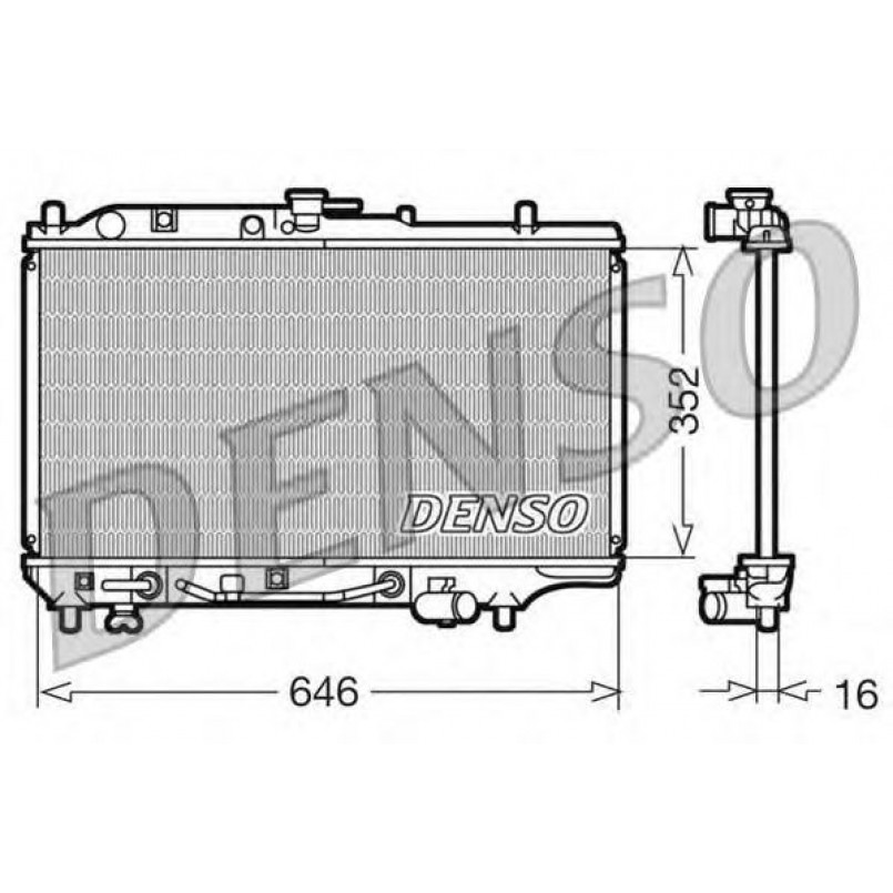DRM44005  DENSO - Радіатор охолодження
